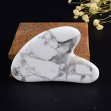Heart Shape Jade Gouache Scraper Face Massager Skin Lifting Slimming Remove Wrinkle Acupuncture Gua Sha Therapy Massage Stone