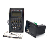 LC-5 5 Bands Acoustic Guitar Piezo Pickup EQ Equalizer System Pickup Preamp Amplifier With LCD Tuner Piezo Pickup