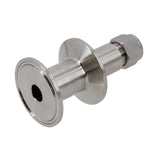 1.5" Tri Clamp x 1/2" Compression Adapter Stainless Steel 304 Homebrew Clover Fitting, Brewer Hardware