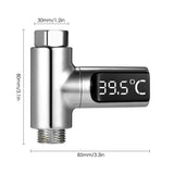 LED Display Water Shower Thermometer Self-Generating Electricity Water Temperature Monitor Energy Smart Meter thermometer