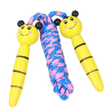 Adjustable Skipping Rope Kids Adults With Wooden Handles Braided Tangle-Free Jump Rope for Fun And Outdoor Fitness Jump Rope