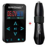 Origin HUMMINGBIRD BRONC V7 V10 Rotary Tattoo Machine Pen With LED Digital Power Supply