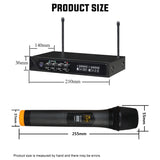 Ktv Wireless Microphone, One for Two with Reverb Tuning Karaoke Bluetooth Home TV Wireless Musical Microphone(EU Plug)