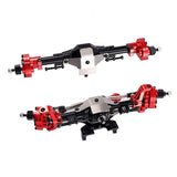 Aluminum Front Rear Portal Axle Assembled Axles for 1/10 Axial SCX10 II 90046 90047 RC Crawler Car Upgrades
