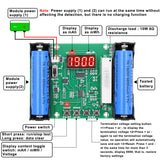18650 Lithium Battery Capacity Tester Cell Holder Stand Module Discharge Electronic Load Monitor 26650 21700 AAA