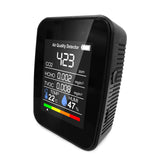 Air Quality Detector CO2 Tester with Carbon Dioxide TVOC Formaldehyde Value Electricity Quantity Temperature Humidity Display