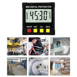 Digital Level Angle Gauge Angle Finder Protractor Inclinometer Level Box with Magnet Rotatable Backlit Display Data Hold