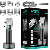Professional Electirc lithium Ion hair trimmer for men powerful beard hair clipper wet dry hair cutting machine adjustable