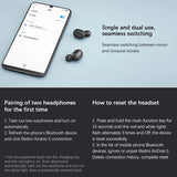 Black For Xiaomi Redmi Airdots 2/Xiaomi Airdots S TWS Wireless Earphone Bluetooth-Compatible AI Control Gaming Headset With Mic