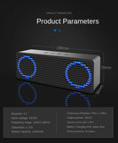 Bluetooth stereo speaker colorful breathing lights dual speakers heavy subwoofer home portable car Bluetooth