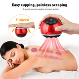 Electric Cupping Massage Scraping Cellulite Massager Heating Vacuum Suction Cup Pressure Physiotherapy Apparatus LCD Display