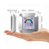 Multifunctional Electronic Clock LCD Touch Station Baby Room Screen Thermometer Hygrometer Bedroom Plants Greenhouse Monitor