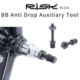 RISK RL215 Bike Bicycle Square & Spline Axis BB Bottom Bracket Anti Drop Auxiliary Removal Disassembly Repair Tool Fixing Rod