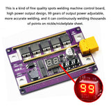 Spot Welder DIY Kit 99 Gears Power Adjustable Mini Spots Welding Machine Control Board for Welding 14650 17490 18650 Battery