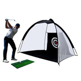 2M Golf Practice Net Golf Cage Foldable Oxford Cloth Golf Hitting Cage Garden Grassland Golf Training Aids