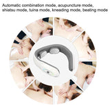 Therapy Rechargeable Electric Neck Massager Multifunctional Smart Neck Care Cervical Massager Braces Supports