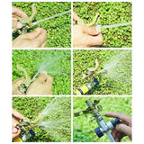 AT69 -2Pcs Metal Pulsating Sprinkler Watering Sprinklers for Lawn Garden Golf Grass Impulse Spike Hose 360 Degree Garden Tools