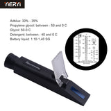 Yieryi New Freezing Point Urea Meter ATC Engine Fluid Glycol Antifreeze Freezing Point Refraction Car Battery Measuring Tool