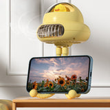Octopus Outdoor Cart Fan Angle Adjustment Baby Stroller Winding Fan Rechargeable Cooler Fan Bladeless Low Noise for Home Bedroom