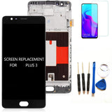 LCD Display Contact Screen Digitizer Assembly For Oneplus 3 3T A3000 1+3 1+3T With Repair Tools With Frame