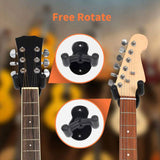 3 Pack Guitar Wall Hanger,Guitar-Shaped Metal Guitar Wall Mount with Screws,for Acoustic Electric Bass Classical Guitar