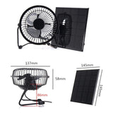 Solar Powered Fan Portable Mini Ventilator Greenhouse Pet Dog Chicken House Cool Mini USB Floor Crawling Fan