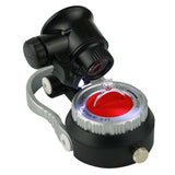 Magnifier with LED Light Metal Cutting Mirror Magnifying Glass for Jewelry Diamond Identification Detachable Lens 10X 20X 25X