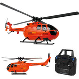 C186 Pro RC Helicopter for Adults 2.4G 4 Channel BO105 Scale with Automatic Stabilization System Hobby Toys
