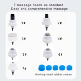 Portable Shockwave Therapy Machine With 7 Heads ED Treatment Pain Relief Relaxing Massage ShockWave Body Physiotherapy Vibrator