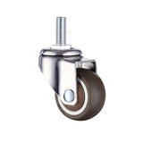 4Pcs Furniture Caster Wheels No Noise Swivel Soft Rubber Rollers with Thread Stem for Office Chair Cart Trolley Workbench 1inch