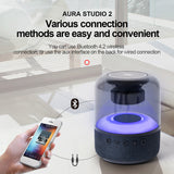 Creative bluetooth speaker TWS bass column portable wireless 3D stereo speaker subwoofer with LED night light FM DJ Boombox