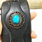 Guitar Strap Ethnic Style Leather Adjustable Acoustic Electric Belt
