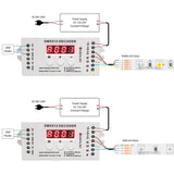 4CH Mini DMX 512 Decoder RGBW LED Light Strip Controller Console Use Decorated Lighting Home Lights Dimmer Driver DC9V-24V