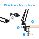 Professional BM700 USB Microphone Home Stereo Sound Recording Condenser PC Microphone for Party Online Meeting Karaoke Vocal mic