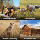 HD Hunting Camera Automatic Trigger Time Night Vision Waterproof Camera for Off-road Property Safety