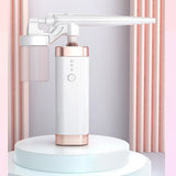 Handheld Air Compressor Airbrush Spray Air Brush Moisturizing Oxygen Injector Skin Care Spray Air Brush Set Tools,White