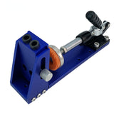 Pocket Hole Jig Kit with Drilling Hole Tools Dowel Drill Joinery Screw Kit All-In-One Drill Hole System Jig Carpentry Locator