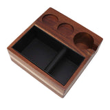 4 in 1 Wooden Coffee Knock Box Wood Coffee Grounds Container Box for Kitchen Canteen Western Restaurant