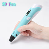Original DIY 3D PenSafe and environmentally friendly 3D Pen With 1.75mm PLA Filament Creative Toy Birthday Gift Souptoys
