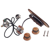 Set Guitar Pickup of Wood 3-String Humbucker Pickups for Cigar Box Guitars
