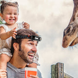 Outdoor Sports Camera with head light lamp Waterproof Head-Mounted Sports Video Camera 1080P for Field Work Recording