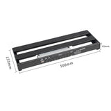 Black Aluminum Alloy Electric Guitar Pedal Effect Board for Musical Instruments Guitar Accessories with Bag(US Plug)