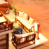 Traditional DIY Dollhouse  diy dollhouse miniature Chinese style handmade creative doll house Chic style  dollhouse gifts