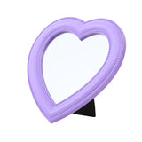 Makeup Mirror Vanity Mirror Desk Cosmetic Mirror Heart Shape Mirror for Makeup Handheld Vanity Cosmetic Compact Mirror for Women