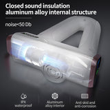 Percussion Massage Gun Double Handle Deep Tissue Muscle Massager Touch Control Neck Massage Relaxation Body Pain Relief Fitness