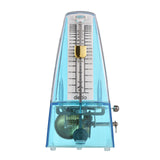 Transparent Mechanical Metronome with Bell Universal Wind up Metronome with Loud Sound Beat Selection Speed Control Piano Violin