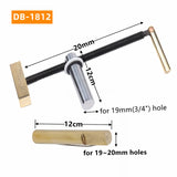 Extended Brass Woodworking Desktop Clip Fast Fixed Clip Quick Fixture Clamping Tool Kit for 19MM/20MM Hole Woodworkenches Tools