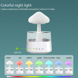 Mushroom Rain Air Humidifier Electric Aroma Diffuser Rain Cloud Smell Distributor Relax Calming Water Drops Sounds Night Lights