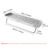 Adhesive Bathroom Shelf Organizer Wall Mounted Shampoo Spices Shower Storage Rack Holder Bathroom Accessories