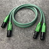 HiFi  Audio Line Mcintosh 4N Copper HiFi XLR Balance Cable with Green Plug